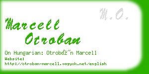 marcell otroban business card